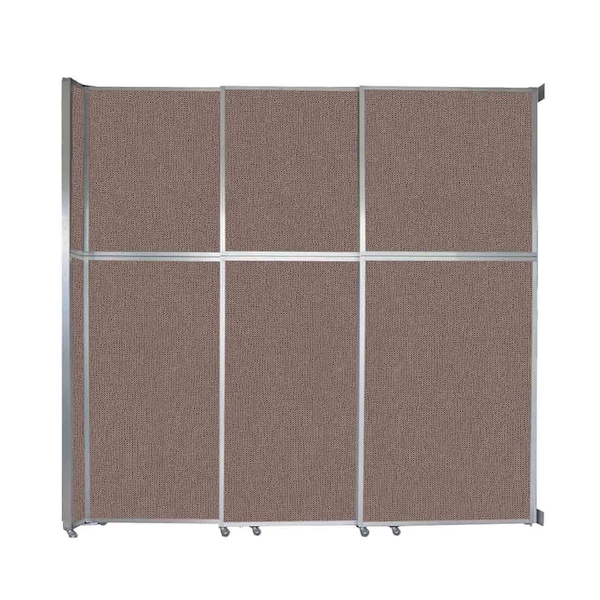 Operable Wall Sliding Room Divider 9'9" x 10'3/4" Latte Fabric